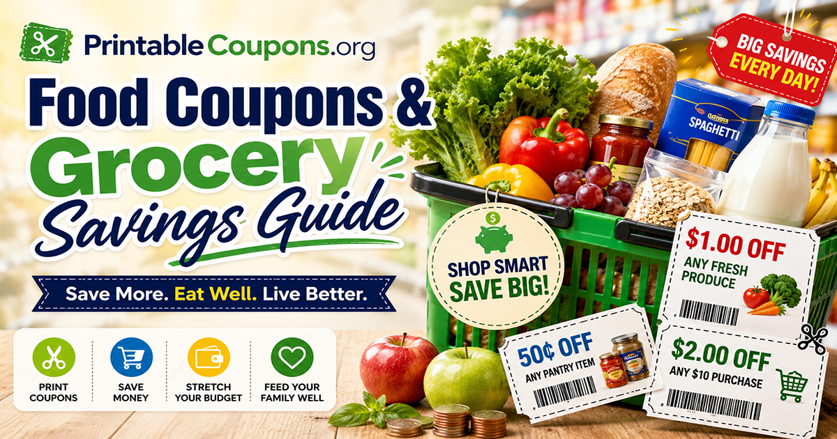 Food Coupons & Grocery Savings Guide | PrintableCoupons.org