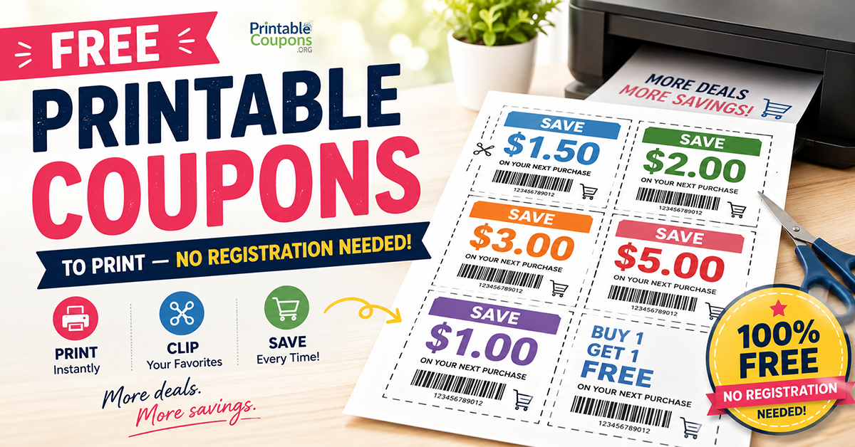 Printable Coupons: Free Grocery & Brand Coupons to Print